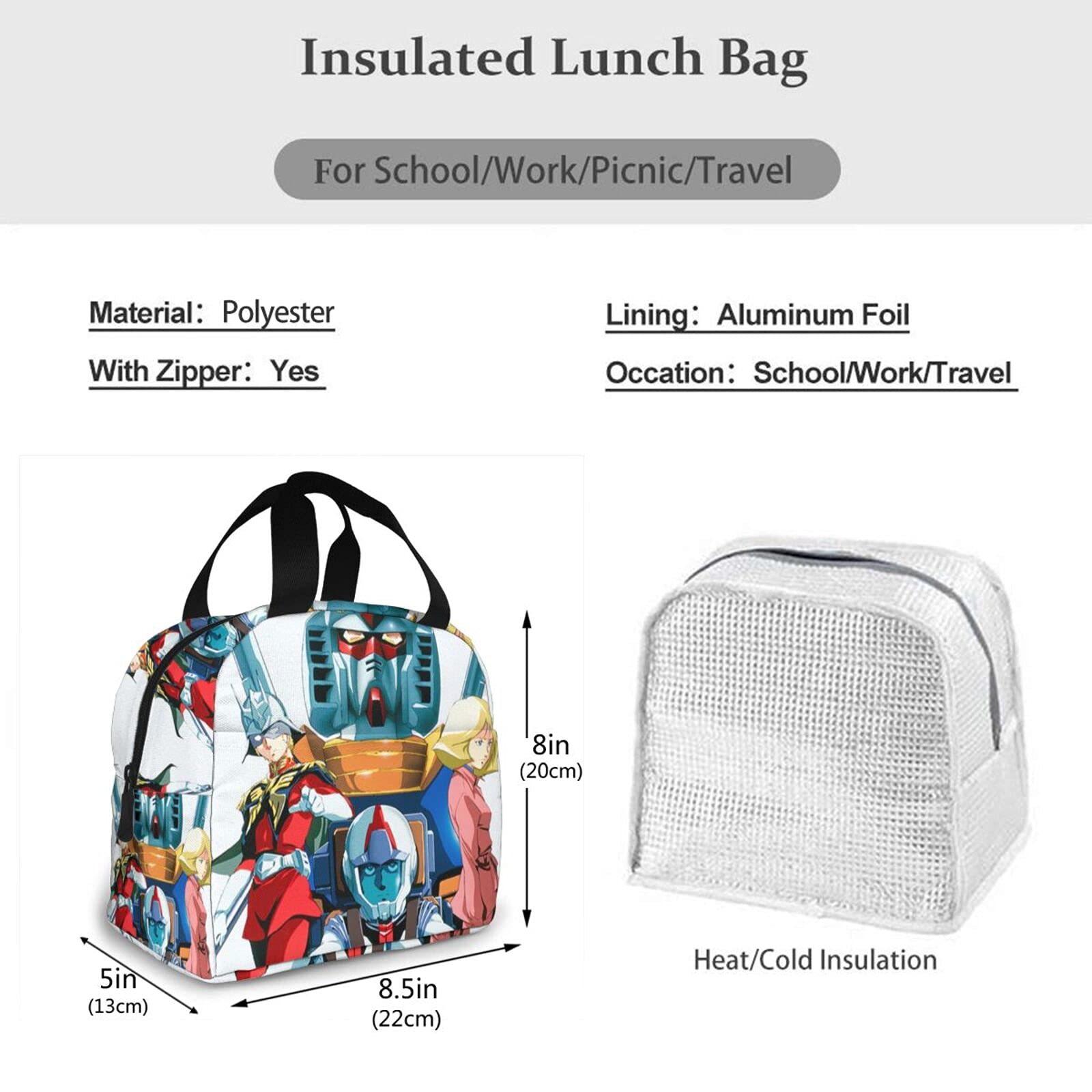 Amazon｜xiix 機動戦士ガンダム ランチバッグ 保温バッグ お弁当バッグ